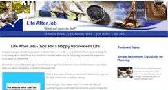 Desktop Screenshot of lifeafterjob.com