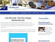 Tablet Screenshot of lifeafterjob.com